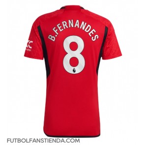 Manchester United Bruno Fernandes #8 Primera Equipación 2023-24 Manga Corta